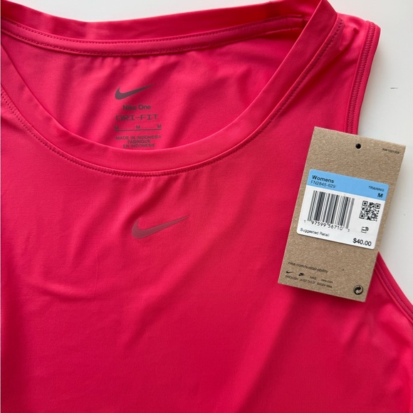Nike One Classic Women's Dri-FIT Training Cropped Tank Top Pink MEIDUM New - Picture 4 of 11